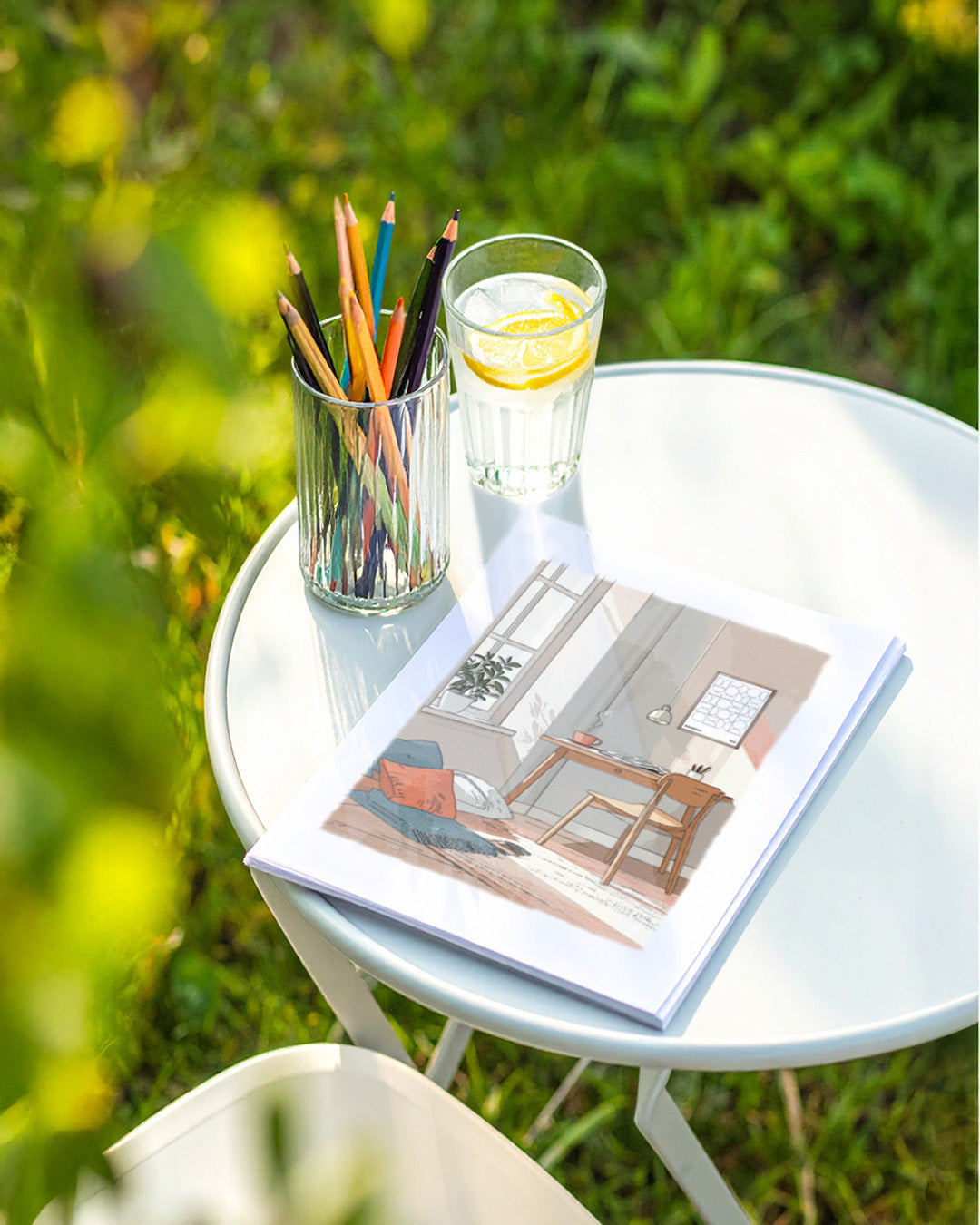 EN_ Slow and Good Vibes. Cozy and joyful scenes to color and relax.