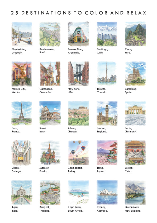 EN_ Creative Passport. 25 Destinations to Color and Relax
