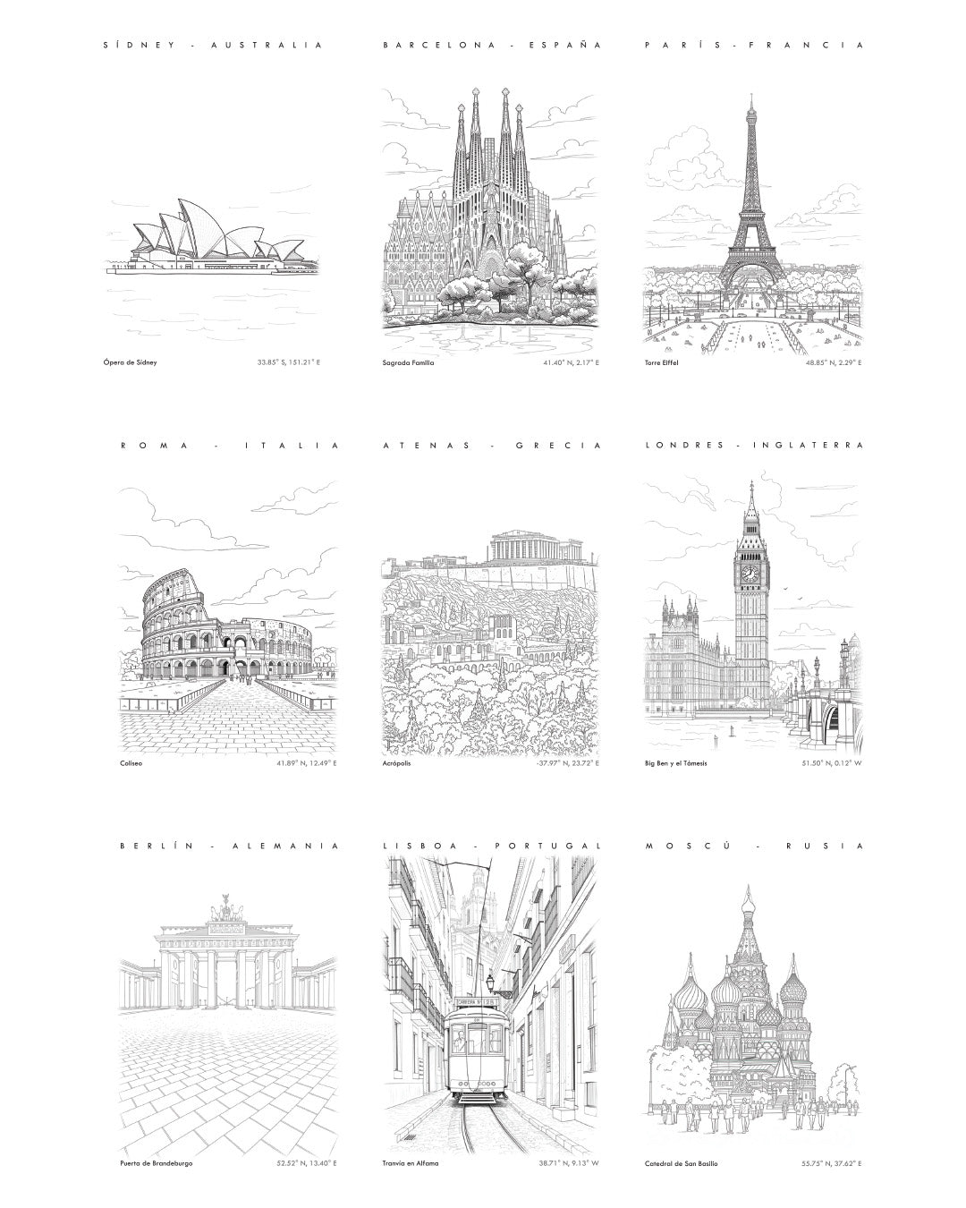 ES_ Pasaporte Creativo. 25 Destinos para Colorear y Relajarse.